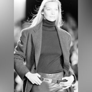 Ralph Lauren Anniversary Tan Bridle Hallmarked Silver-tone Hinged Buckle Belt